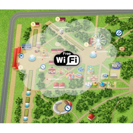 Комплект для мощного WiFi на загородном участке (круг до 100 м.) фото 1