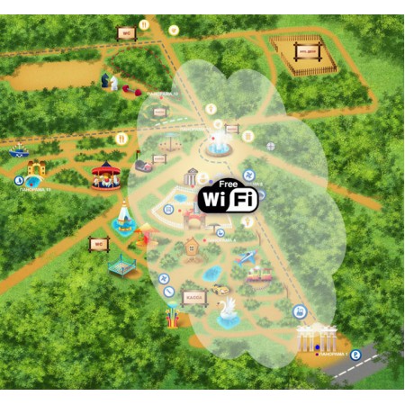 Комплект для мощного WiFi на загородном участке (сектор до 200 м.) фото 1