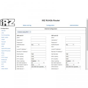 Роутер 3G iRZ RUH2b Dual-Sim, RS232, RS485 фото 9
