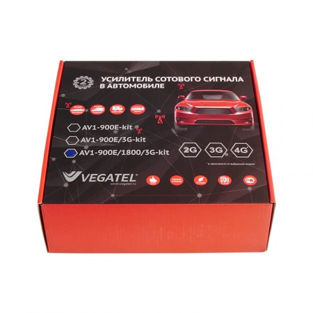 Комплект GSM+LTE+3G-усилителя в автомобиль Vegatel AV1-900E/1800/3G-kit фото 6