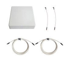 Антенна 3G/4G KAA15-1700/2700 (Панельная, 2 x 12-15 дБ, кабель 2х3м., пигтейлы 2хСRC9) фото 1