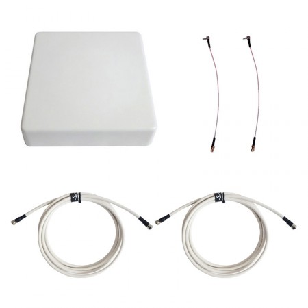 Антенна 3G/4G KAA15-1700/2700 (Панельная, 2 x 12-15 дБ, кабель 2х3м., пигтейлы 2хСRC9) фото 1