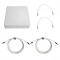 Антенна 3G/4G KAA15-1700/2700 (Панельная, 2 x 12-15 дБ, кабель 2х3м., пигтейлы 2хTS9)