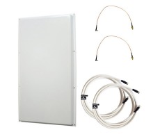 Антенна 3G/4G KAA18-1700/2700 (Панельная, 2 x 15-18 дБ, кабель 2х5м., пигтейлы 2хTS9) фото 1