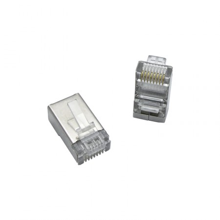 Коннекторы RJ-45 (8p8c) Cat.5е экранированные (упаковка 100 шт) фото 2