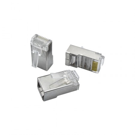 Коннекторы RJ-45 (8p8c) Cat.5е экранированные (упаковка 100 шт) фото 3