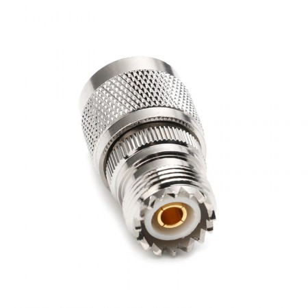 Переходник NU-312 N-male - UHF-female (ВЧ переходник N вилка - UHF гнездо) фото 1