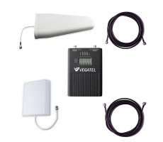 Комплект Vegatel VT3-1800/2100/2600 для усиления GSM/LTE 1800, 3G и 4G (до 400 м2) фото 1
