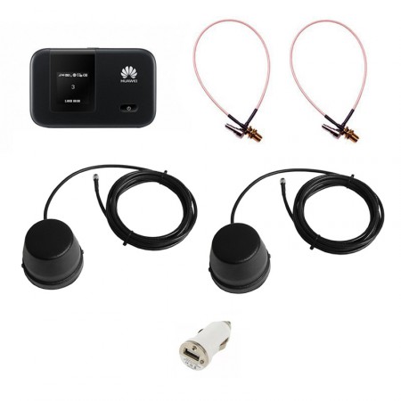 Роутер 3G/4G-WiFi Huawei e5372 с двумя антеннами для машины фото 1