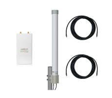 Точка доступа WiFi Ubiquiti Rocket M2 с круговой MIMO-антенной фото 1