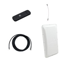 Модем 3G/4G Huawei E3372 с внешней антенной 3G/4G 17 dB и ВЧ-кабелем 5 м фото 1
