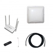Комплект 3G/4G Дача-Эконом (Роутер WiFi, модем, кабель 3м, антенна 3G/4G 14 дБ)