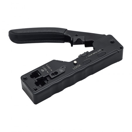 Клещи для обжима кабеля Cat.5, Cat.7 коннекторами RJ-45, RJ-11 фото 3