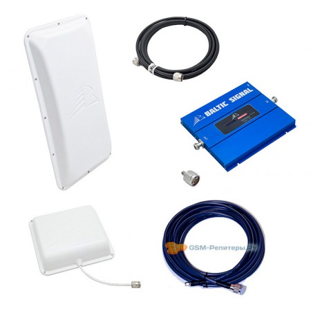 Усилитель сотовой связи Baltic Signal BS-3G-75-PRO-kit (до 500 м2) фото 1