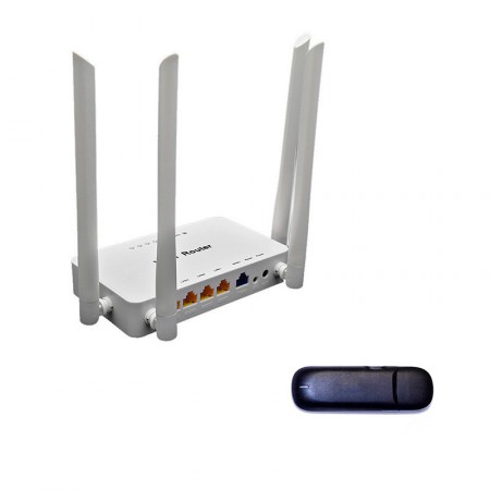 Роутер ZBT WE1626 + совместимый модем Huawei e3131 фото 1