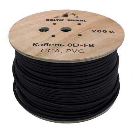 Кабель 8D-FB CCA PVC (черный) фото 6