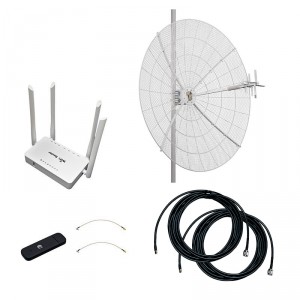 Комплект 3G/4G-интернета Дача Про 2х27 (Роутер WiFi, модем, кабель 2х5м, антенна 3G/4G 2x27 дБ) фото 1