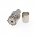 Разъём U-211B (UHF-female, обжимной, на кабель RG-213)