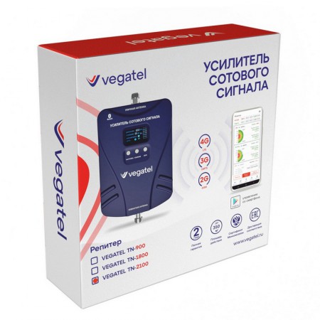 Репитер Vegatel TN-2100 PRO (70 дБ, 200 мВт) фото 5