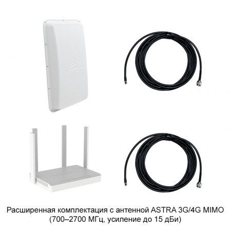 Роутер Keenetic Hero 4G+ с внешней антенной MIMO фото 3