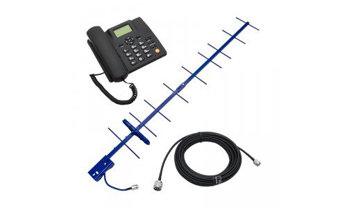 Стационарный сотовый телефон BS-GSM-Phone с выносной антенной и 10 м ...