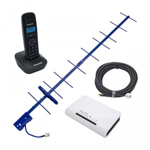 DECT-телефон на дачу с сим-картой и GSM-антенной фото 1