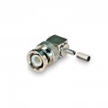 Разъём B-121L (BNC-male, обжимной, угловой, на кабель RG-174, RG-316)
