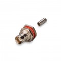 Разъём B-231F (BNC-female, обжимной, с гайкой, на кабель RG-58)