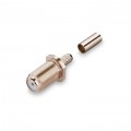 Разъём F-211F (F-female, обжимной, на кабель RG-58)