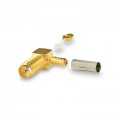 Разъём S-A221F (RP-SMA-female, обжимной, угловой, на кабель RG-58)