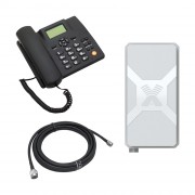 Стационарный сотовый телефон BS-GSM-Phone с панельной антенной Nitsa-6