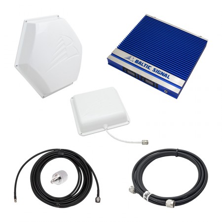 Комплект репитера Baltic Signal BS-GSM/DCS/3G/4G-75 (до 400 м2) фото 1