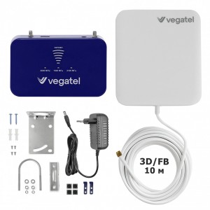 Комплект VEGATEL PL-1800/2100/2600 для усиления GSM/3G/4G фото 1