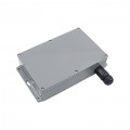 Корпус 220x145x55 мм, IP65, ABS пластик, тёмно-серый, с фланцами и гермовводом RJ-45