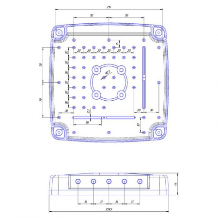 Антенна 4G/5G с гермобоксом KAA10-1700/4200 U-BOX (MHF4) фото 9