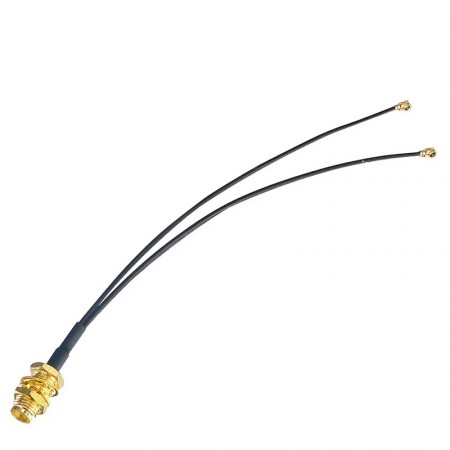 Пигтейл RP-SMA-female - 20 см RF1.13 - 2 x U.FL/IPX фото 4