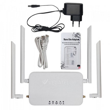 Роутер 4G для видеонаблюдения VEGATEL VR4 Wi-Fi-2,4 (SMA) фото 4