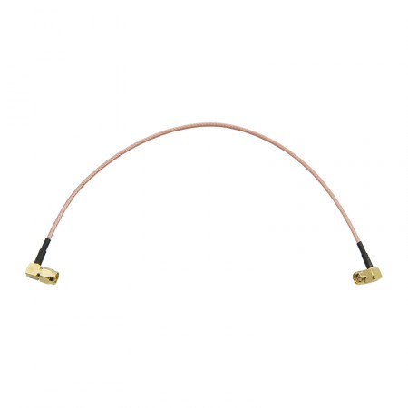 Пигтейл SMA-male угловой - 30 см RG-316 - SMA-male угловой фото 1