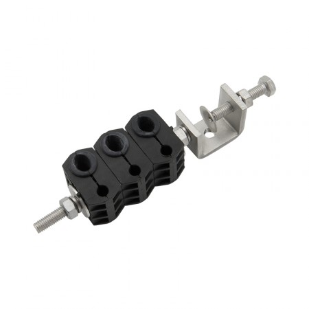 Крепление QJF-06-7-14 (27150086) на струбцине для кабелей 3 х 10-14 мм и 3 х 5-7 мм фото 1