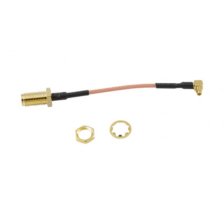 Пигтейл SMA-female - MMCX-male угловой (7 см, кабель RG-178) фото 1 | GSM-Репитеры.РУ Пигтейл SMA-female - MMCX-male угловой (7 см, кабель RG-178) фото 1