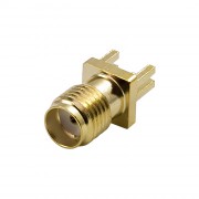 Разъём S-P215 (SMA-female, под печатный монтаж на плату толщиной 0,8 мм)
