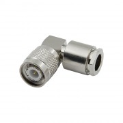 Разъём T-122/5D (TNC-male, угловой, прижимной, на кабель 5D)