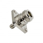 Переходник SN-342 N-female - SMA-female, на корпус, с фланцем