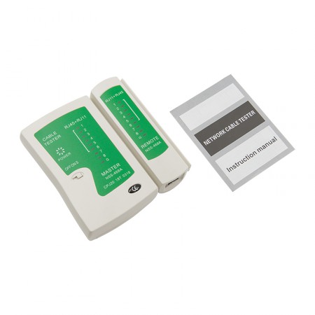 Тестер кабеля витая пара с разъёмами RJ-45, RJ-11 фото 7