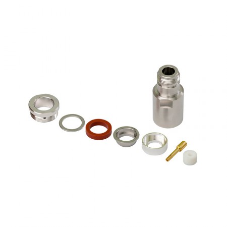 Разъём N-212C/10D (N-female, прижимной, на кабель 10D, цанга) фото 1 | GSM-Репитеры.РУ Разъём N-212C/10D (N-female, прижимной, на кабель 10D, цанга) фото 1