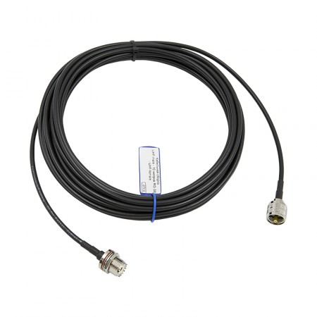 Кабельная сборка UHF-male (PL-259) - 10 метров RG-58 - UHF-female (SO-239) фото 1