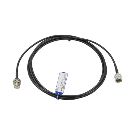 Кабельная сборка UHF-male (PL-259) - 3 метра RG-58 - UHF-female (SO-239) фото 1