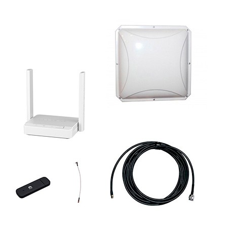 Комплект 3G/4G Дача-Эконом (Роутер WiFi, модем, кабель 3м, антенна 3G/4G 14 дБ) фото 1