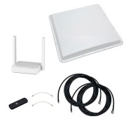 Комплект 3G/4G Дача-Максимум 2x2 (Роутер WiFi, модем, кабель 2х5м, антенна 3G/4G 2x20 дБ)
