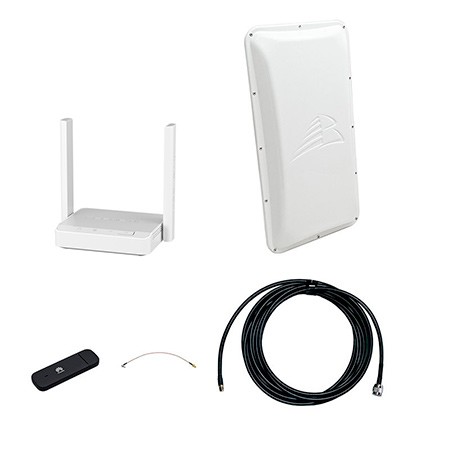 Комплект 3G/4G Дача-Стандарт (Роутер WiFi, модем, кабель 5м, антенна 3G/4G 17 дБ) фото 1